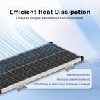 Aluminum Alloy Solar Panel Brackets for RV, Trailer, Van, Yacht and Off-Grid Roof Installation(4 PCS)