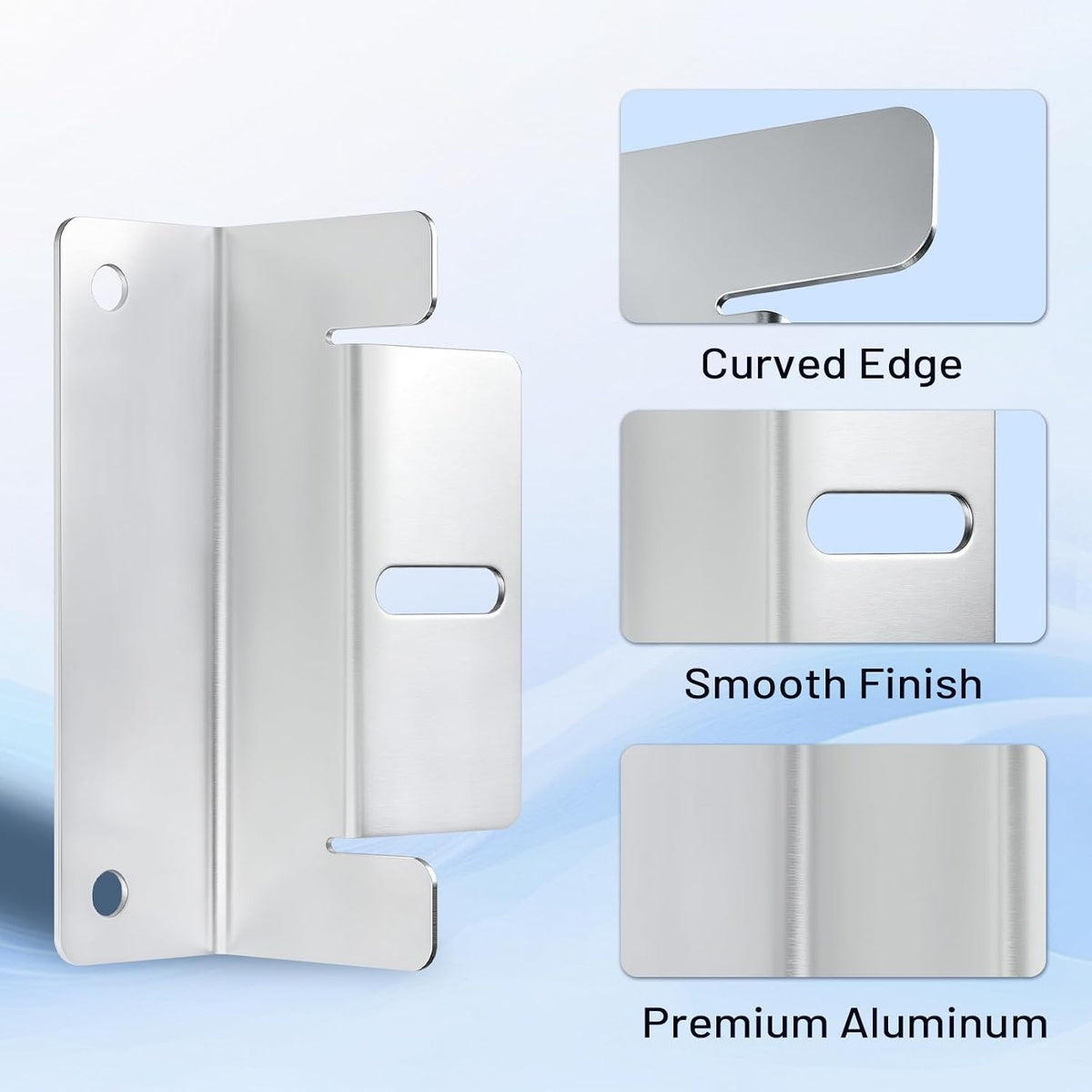 Aluminum Alloy Solar Panel Brackets for RV, Trailer, Van, Yacht and Off-Grid Roof Installation(4 PCS)