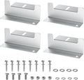 Aluminum Alloy Solar Panel Brackets for RV, Trailer, Van, Yacht and Off-Grid Roof Installation(4 PCS)