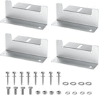 Aluminum Alloy Solar Panel Brackets for RV, Trailer, Van, Yacht and Off-Grid Roof Installation(4 PCS)