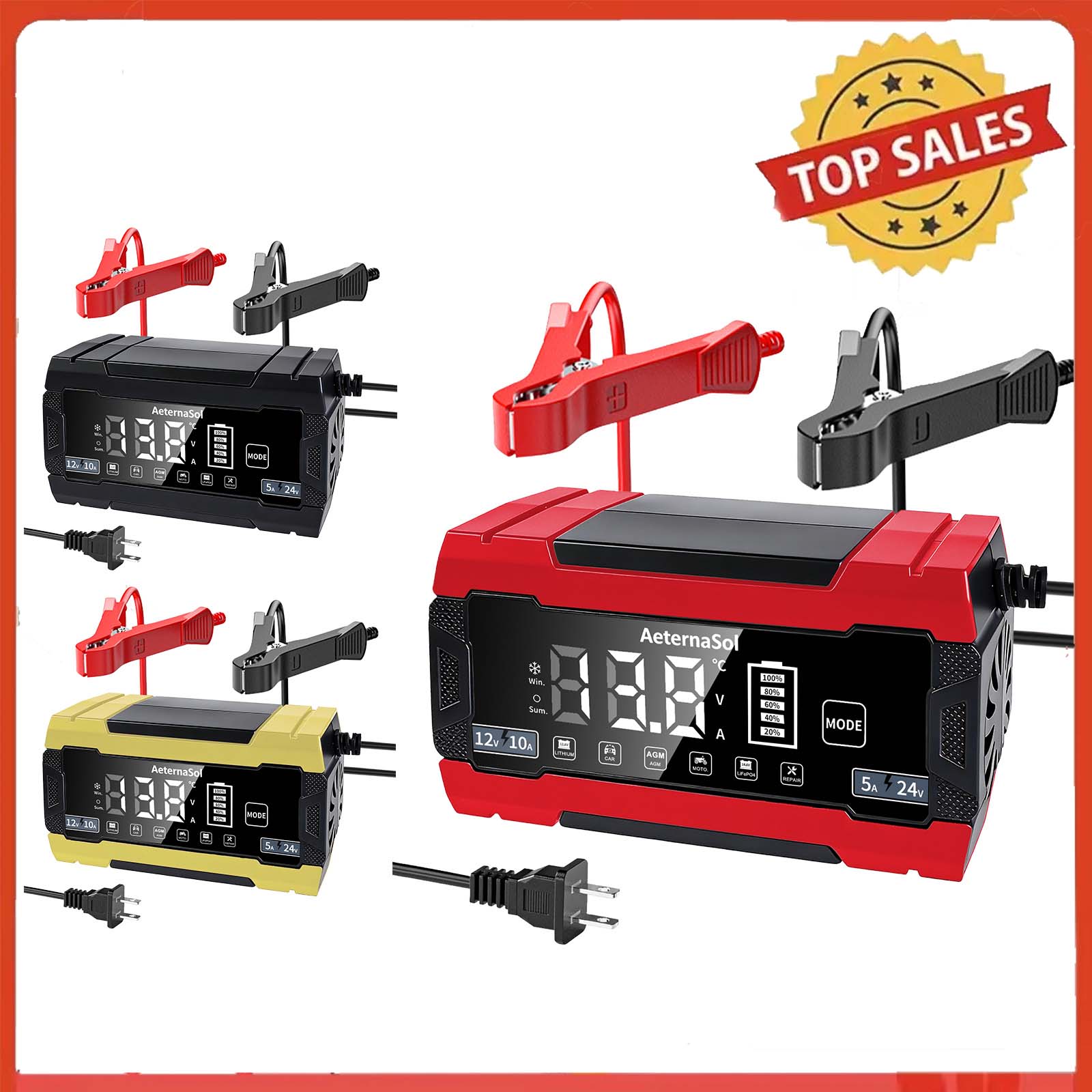 12V battery charger Car Battery Charger Intelligent Pulse Repair Smart Automatic