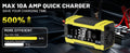 12V 10A/12A/15A/20A - Yellow - US Dual Plug