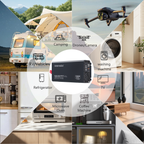 1500W 12V Inverter, Quiet Fan, Type-C & Remote