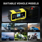12V 10A/12A/15A/20A - Yellow - US Dual Plug