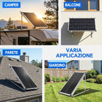 45in Adjustable Solar Panel Mounting Bracket Kit for RV, Roof, Boat & Off-Grid Systems