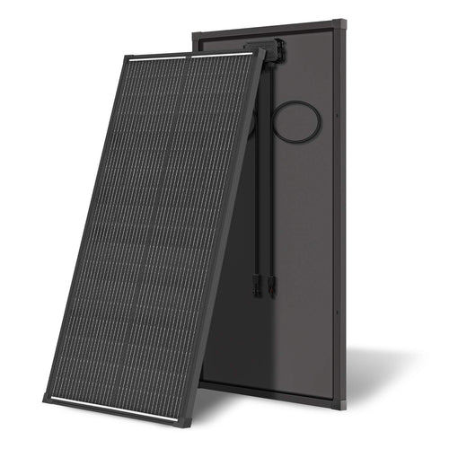 100W/200W/400W Solar Panel,N-Type 12V 18BB 25% High-Efficiency A+ Monocrystalline Cell IP68 Waterproof Solar Panel for RV Marine Boat Trailer Camper Rooftop Farm and Other Off-Grid System (Black/Silver/Bifacial)