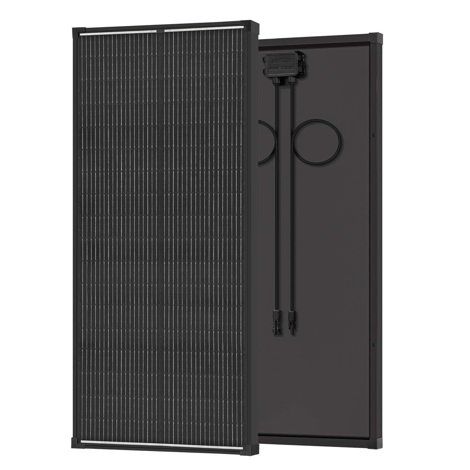 100W/200W/400W Solar Panel,N-Type 12V 18BB 25% High-Efficiency A+ Monocrystalline Cell IP68 Waterproof Solar Panel for RV Marine Boat Trailer Camper Rooftop Farm and Other Off-Grid System (Black/Silver/Bifacial)