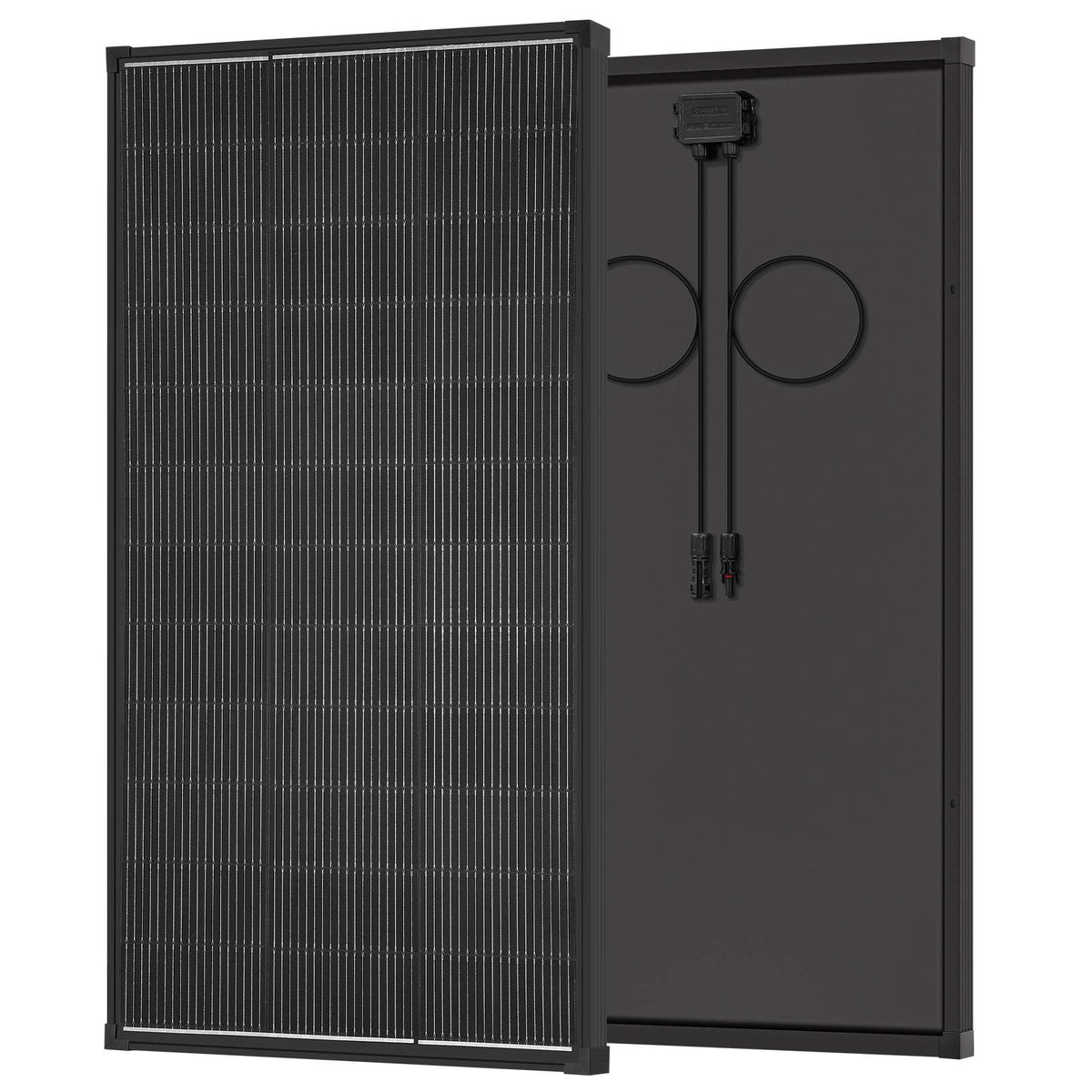 200/400 Watt Solar Panel,18BB N-Type A+ Monocrystalline Cell 25% High Efficiency 12V IP68 Waterproof Solar Panel for Rooftop, RV, Farm, Trailer, Marine, Home Off-Grid System (Black/Silver/Bifacial)