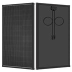200/400 Watt Solar Panel,18BB N-Type A+ Monocrystalline Cell 25% High Efficiency 12V IP68 Waterproof Solar Panel for Rooftop, RV, Farm, Trailer, Marine, Home Off-Grid System (Black/Silver/Bifacial)