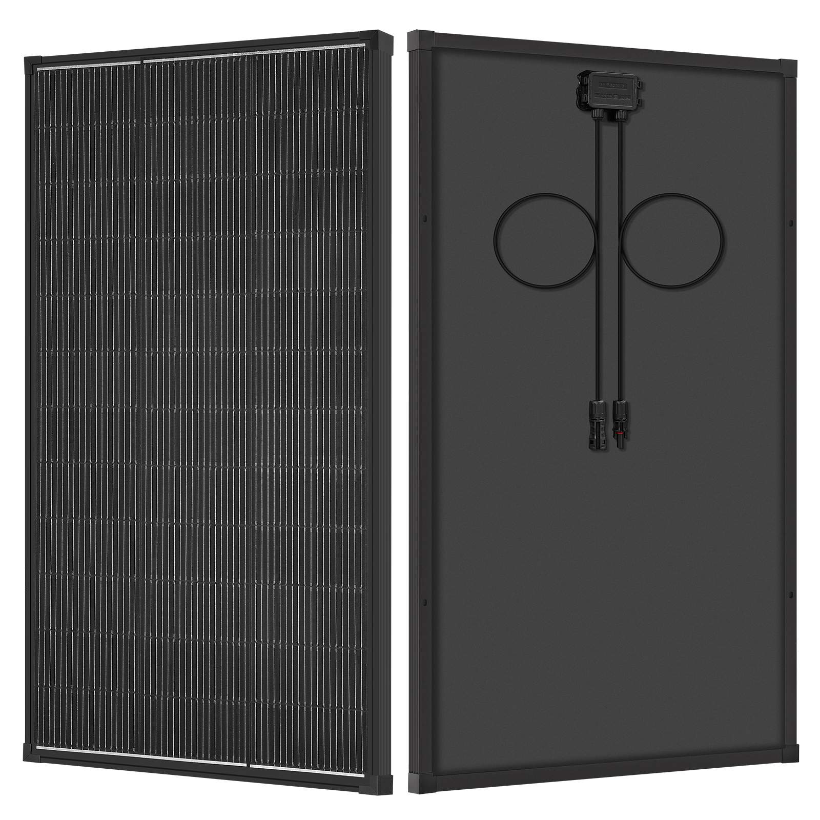 200/400 Watt Solar Panel,18BB N-Type A+ Monocrystalline Cell 25% High Efficiency 12V IP68 Waterproof Solar Panel for Rooftop, RV, Farm, Trailer, Marine, Home Off-Grid System (Black/Silver/Bifacial)