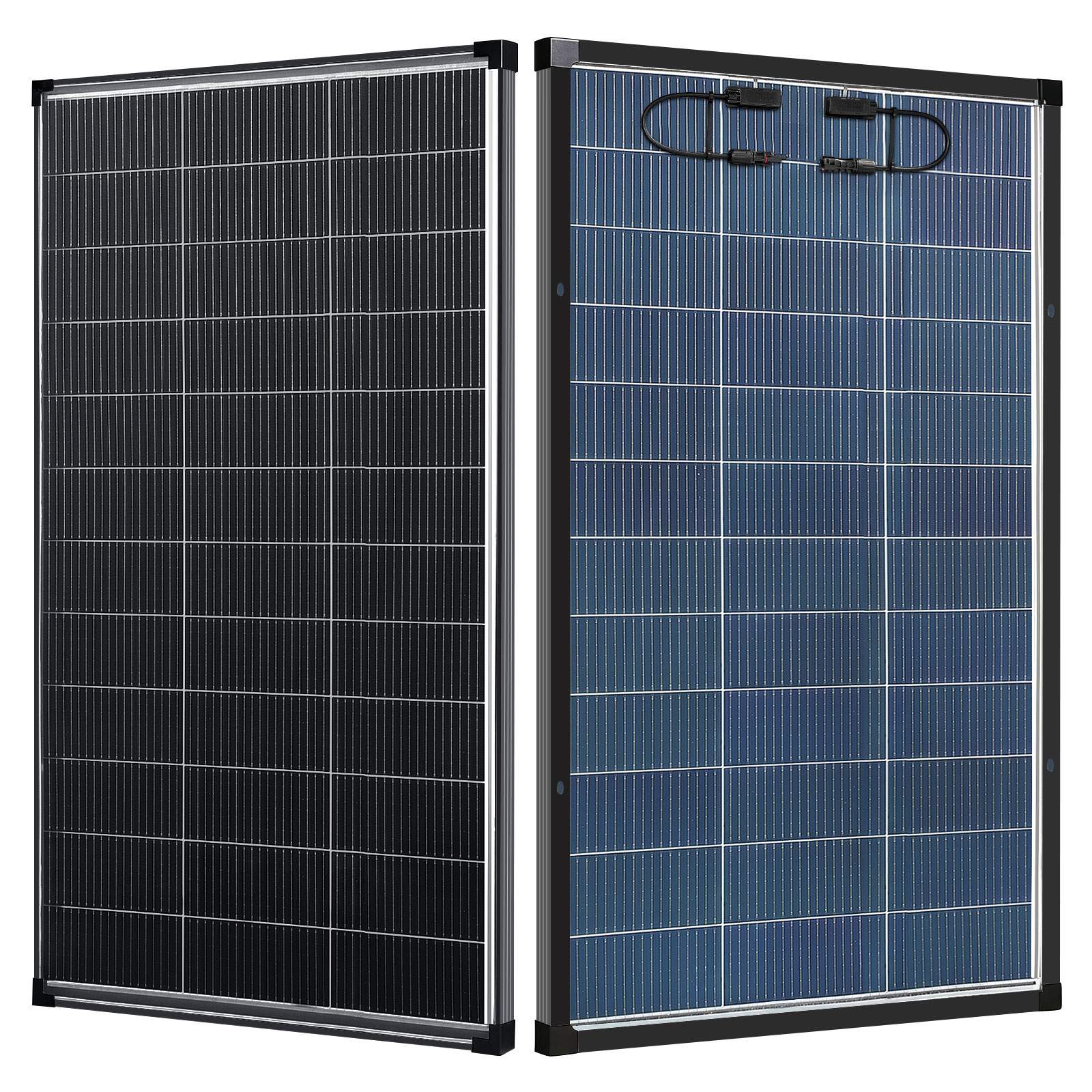 200/400 Watt Solar Panel,18BB N-Type A+ Monocrystalline Cell 25% High Efficiency 12V IP68 Waterproof Solar Panel for Rooftop, RV, Farm, Trailer, Marine, Home Off-Grid System (Black/Silver/Bifacial)