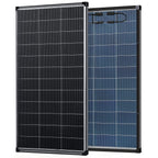 200/400 Watt Solar Panel,18BB N-Type A+ Monocrystalline Cell 25% High Efficiency 12V IP68 Waterproof Solar Panel for Rooftop, RV, Farm, Trailer, Marine, Home Off-Grid System (Black/Silver/Bifacial)