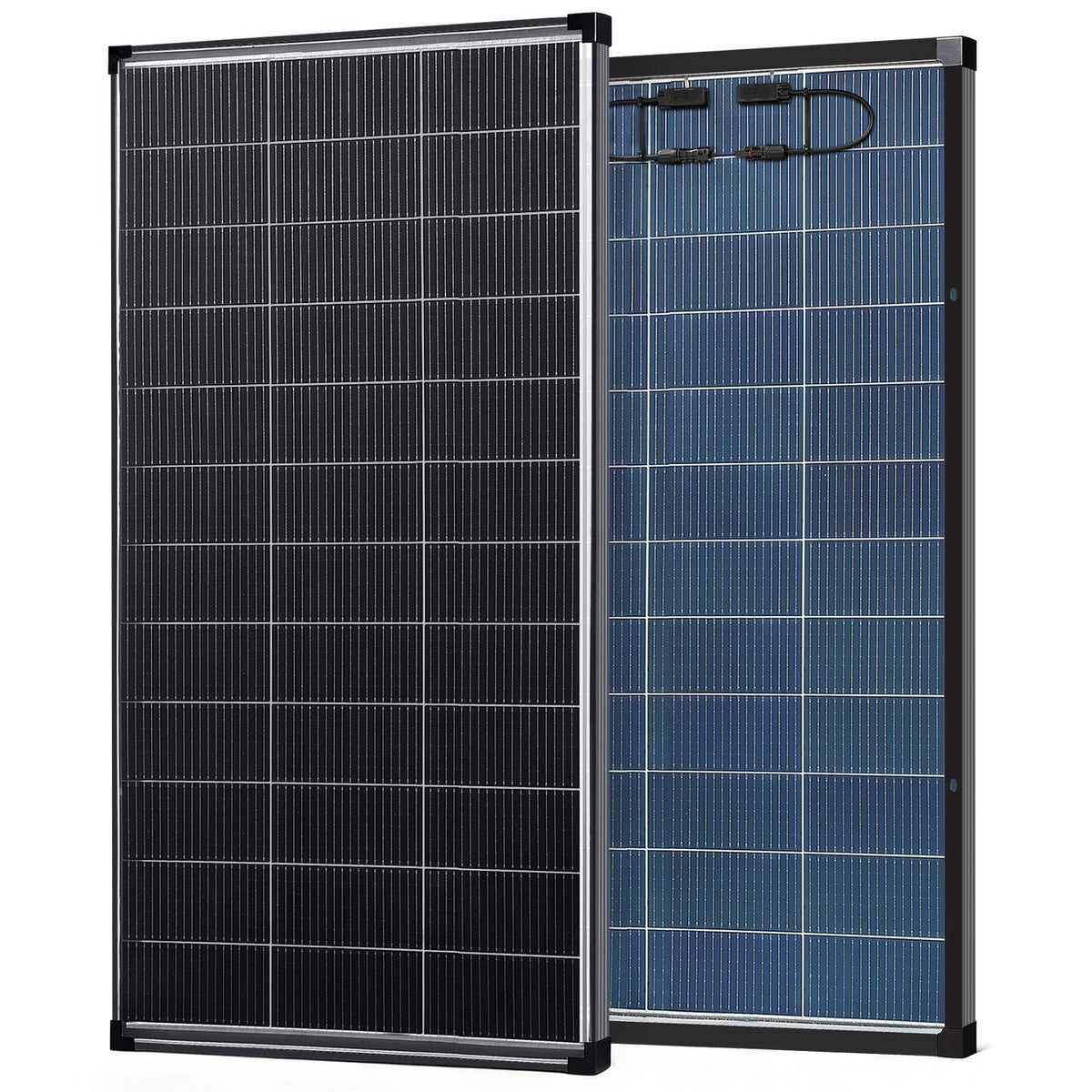 200/400 Watt Solar Panel,18BB N-Type A+ Monocrystalline Cell 25% High Efficiency 12V IP68 Waterproof Solar Panel for Rooftop, RV, Farm, Trailer, Marine, Home Off-Grid System (Black/Silver/Bifacial)