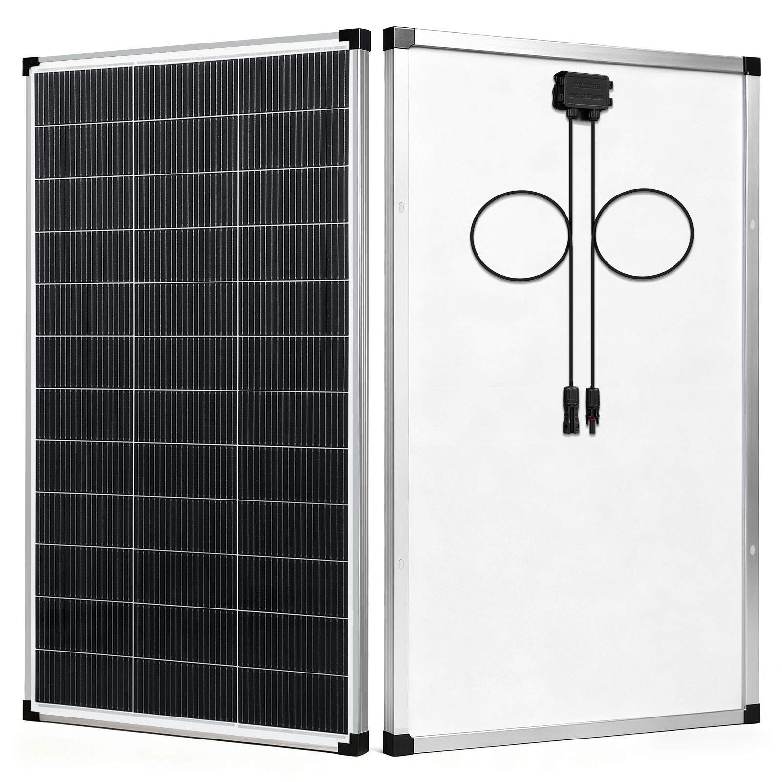200/400 Watt Solar Panel,18BB N-Type A+ Monocrystalline Cell 25% High Efficiency 12V IP68 Waterproof Solar Panel for Rooftop, RV, Farm, Trailer, Marine, Home Off-Grid System (Black/Silver/Bifacial)