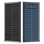 100W/200W/400W Solar Panel,N-Type 12V 18BB 25% High-Efficiency A+ Monocrystalline Cell IP68 Waterproof Solar Panel for RV Marine Boat Trailer Camper Rooftop Farm and Other Off-Grid System (Black/Silver/Bifacial)
