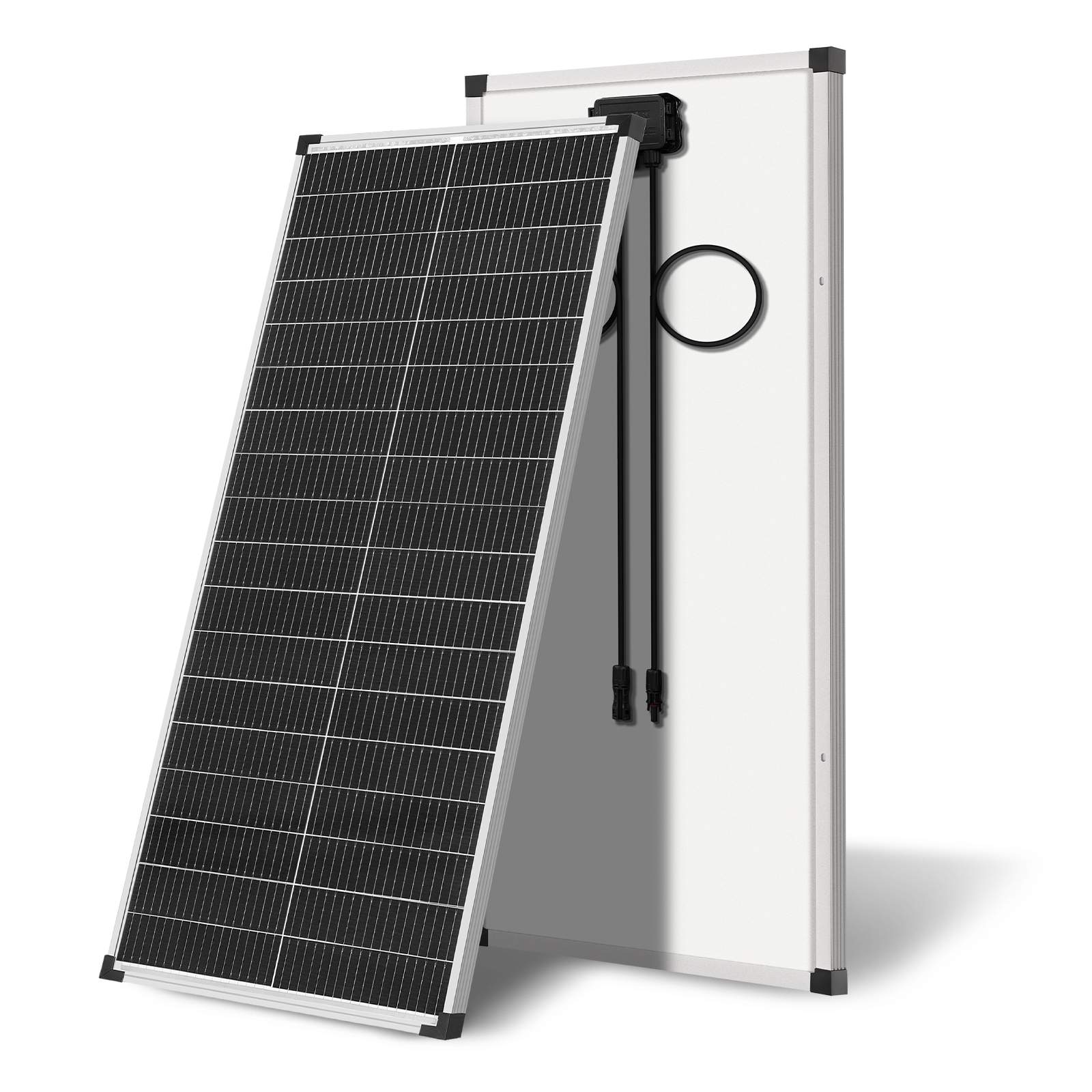 100W/200W/400W Solar Panel,N-Type 12V 18BB 25% High-Efficiency A+ Monocrystalline Cell IP68 Waterproof Solar Panel for RV Marine Boat Trailer Camper Rooftop Farm and Other Off-Grid System (Black/Silver/Bifacial)