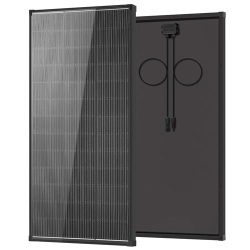 200W/400W Solar Panel 12v n Type 18bb Solar Panel A+ Grade PV Module with IP68 Junction Box,25% Cell Efficiency 200W/400W Solar Panels for Off Grid RV Boat Rooftop Camper(200W/400W Black/Bifacial)