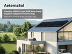 200/400 Watt Solar Panels N-Type 24 Volt 200W Solar Panel 16BB 25.6% High-Efficiency Solar Cell,IP68 24V PV Module Power Charger for Class B Van RV Marine Cabin Roof Home Farm for 12V/24V Systems