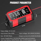 12V/24V 20A Car Battery Charger Intelligent Pulse Repair Smart Automatic for Car