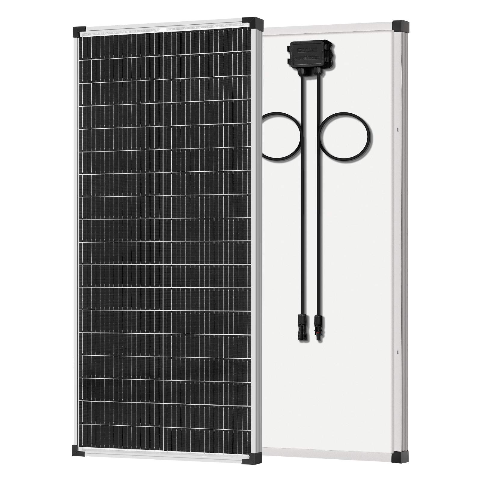 100W/200W/400W Solar Panel,N-Type 12V 18BB 25% High-Efficiency A+ Monocrystalline Cell IP68 Waterproof Solar Panel for RV Marine Boat Trailer Camper Rooftop Farm and Other Off-Grid System (Black/Silver/Bifacial)