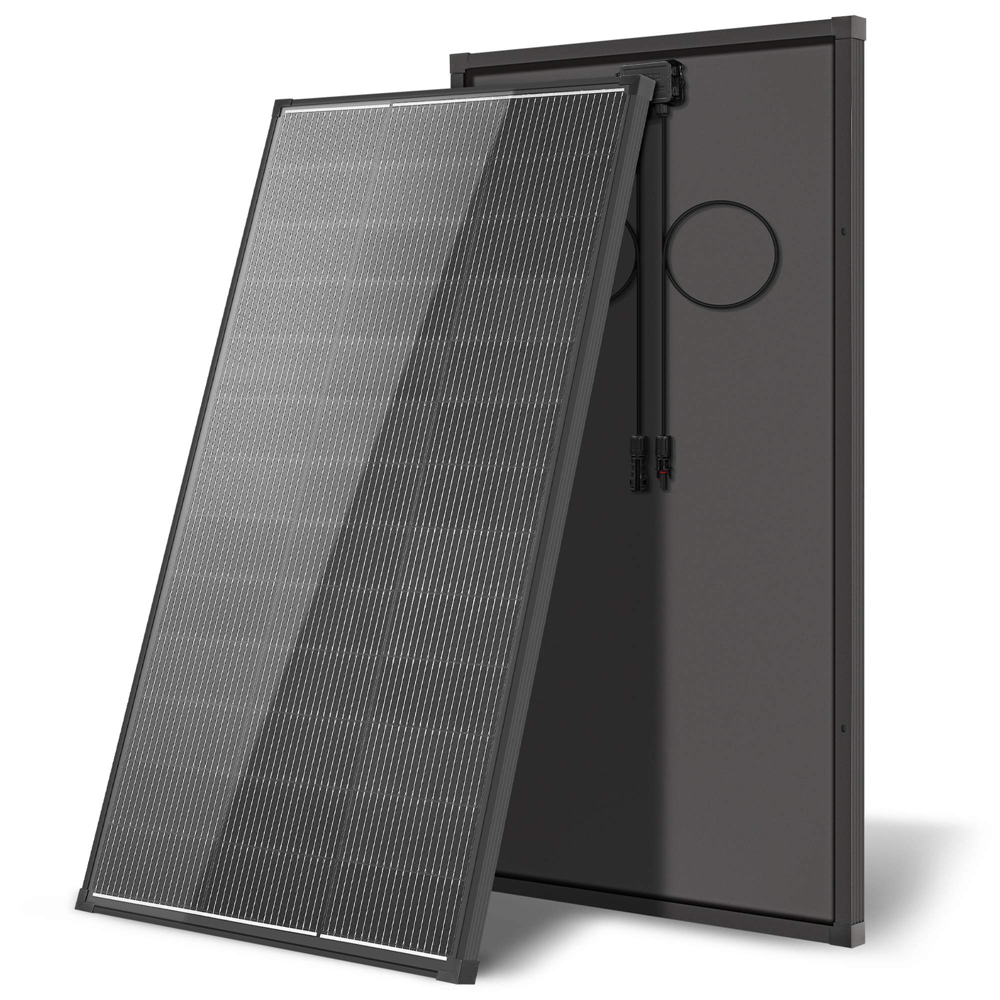 200W/400W Solar Panel 12v n Type 18bb Solar Panel A+ Grade PV Module with IP68 Junction Box,25% Cell Efficiency 200W/400W Solar Panels for Off Grid RV Boat Rooftop Camper(200W/400W Black/Bifacial)