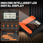 40A Solar Charge Controller, 12V/24V MPPT Controller, Adjustable LCD with Timer, Dual USB Ports, for RV, Boat, Cabin, Off-Grid Systems, Compatible with FLD/LiFePO4/SLD/GEL/AGM (Blue)/(Orange)