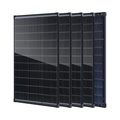 4er-Set 100W N-Typ Solarpanels, 25,6 % hocheffizientes monokristallines PV-Modul mit IP68-Anschlussdose für Wohnmobile, Camping und Zuhause