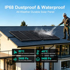 4er-Set 100W N-Typ Solarpanels, 25,6 % hocheffizientes monokristallines PV-Modul mit IP68-Anschlussdose für Wohnmobile, Camping und Zuhause