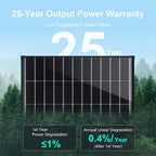 4er-Set 100W N-Typ Solarpanels, 25,6 % hocheffizientes monokristallines PV-Modul mit IP68-Anschlussdose für Wohnmobile, Camping und Zuhause