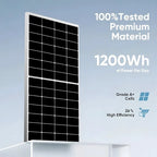 225Watt 12V Solar Panel N-Type 0BB Anti-Shading Mono Off Grid RV Roof Home 200w
