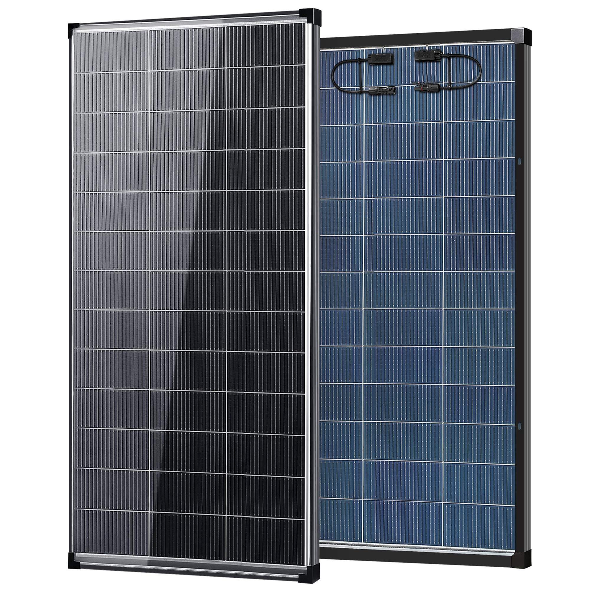 200W/400W Solar Panel 12v n Type 18bb Solar Panel A+ Grade PV Module with IP68 Junction Box,25% Cell Efficiency 200W/400W Solar Panels for Off Grid RV Boat Rooftop Camper(200W/400W Black/Bifacial)