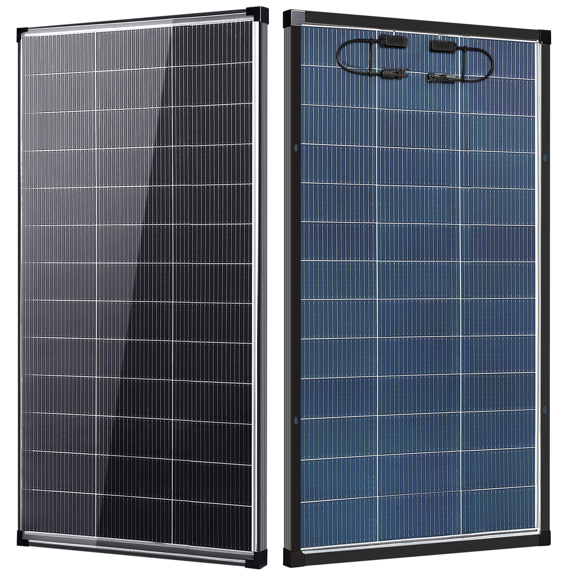 AeternaSol Solar Panels,200W/400W Solar Panel 12v n Type 18bb Solar Panel A+ Grade PV Module with IP68 Junction Box,25% Cell Efficiency 200W/400W Solar Panels for Off Grid RV Boat Rooftop Camper(200W/400W Black/)