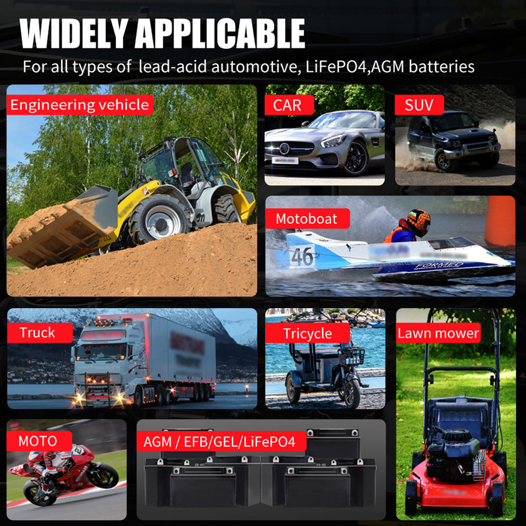 12V battery charger Car Battery Charger Intelligent Pulse Repair Smart Automatic