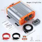 1000W/1500W/2000W/3000W Reiner Sinus-Wechselrichter, 12V DC auf 120V AC Konverter für Solaranlagen, Wohnmobile, Boote und Lkw
