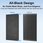 200/400 Watt Solar Panel, 18 Volt Solar Panels for RV, 25% High Efficiency N-Type 18BB PV Module Solar Charger Waterproof IP68 for 12V Battery Shed Van Camp Boat Home Farm Off-Grid(56.7"x26.4"x 1.2")