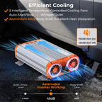 1000W/1500W/2000W/3000W Reiner Sinus-Wechselrichter, 12V DC auf 120V AC Konverter für Solaranlagen, Wohnmobile, Boote und Lkw