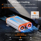 1000W/1500W/2000W/3000W Reiner Sinus-Wechselrichter, 12V DC auf 120V AC Konverter für Solaranlagen, Wohnmobile, Boote und Lkw