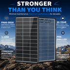 100W/200W/400W/800W/1200W/1600W N-Type Solar Panel, 12V 18BB 25.2% High-Efficiency IP68 Waterproof Solar Panels for RV, Marine, Trailer, Camper, Rooftop, Farm & Other Off-Grid Systems