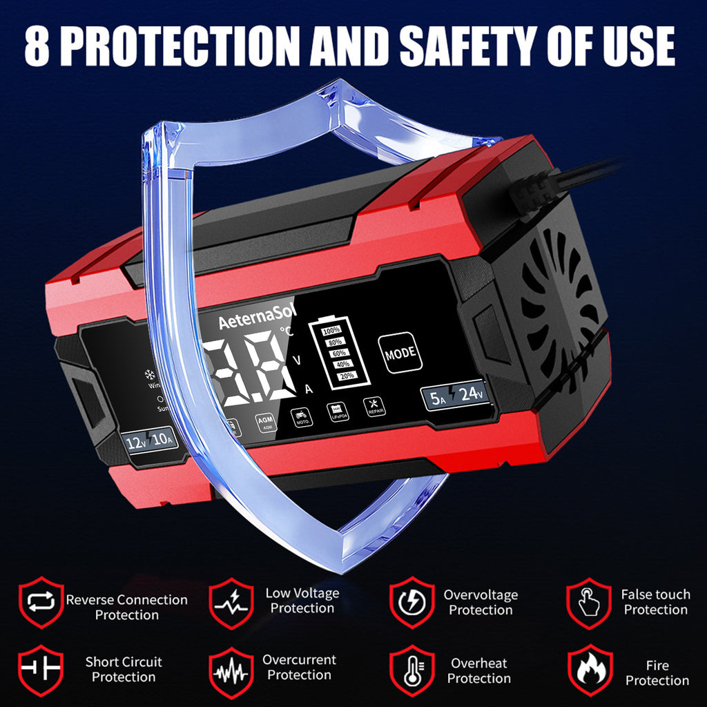12V battery charger Car Battery Charger Intelligent Pulse Repair Smart Automatic