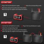 12V/24V 20A Car Battery Charger Intelligent Pulse Repair Smart Automatic for Car