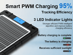 12V Solar Car Battery Charger 12W Waterproof Portable Solar Trickle Charger Maintainer with Smart PWM Controller for Car, Automotive, Motorcycle, Boat, Marine, RV,Trailer, Snowmobile, etc.