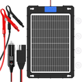 12V Solar Car Battery Charger 12W Waterproof Portable Solar Trickle Charger Maintainer with Smart PWM Controller for Car, Automotive, Motorcycle, Boat, Marine, RV,Trailer, Snowmobile, etc.